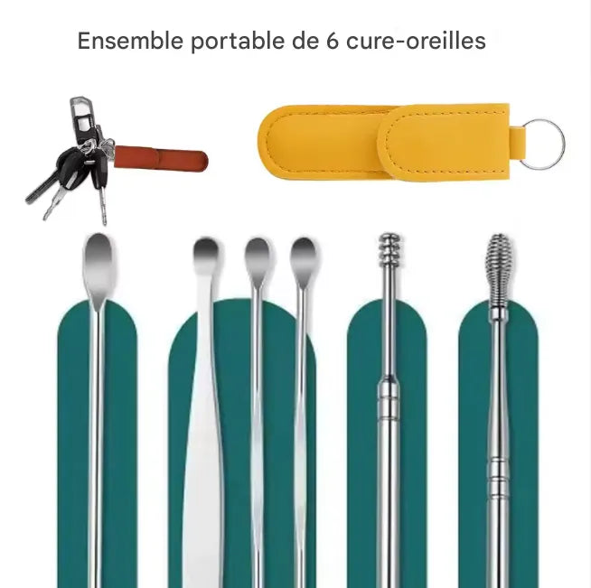 Kit de Nettoyage d'Oreille Complet - Plus Sûr que les Cotons-Tiges !